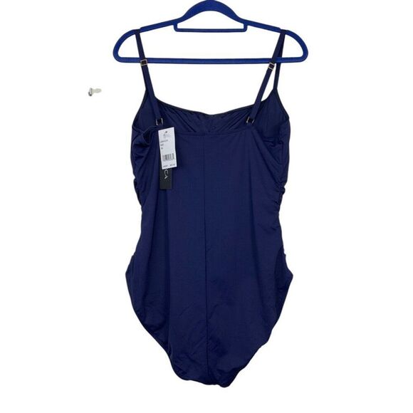 LA BLANCA Island Goddess Ruched Lingerie Swimsuit NWT - Picture 4 of 6